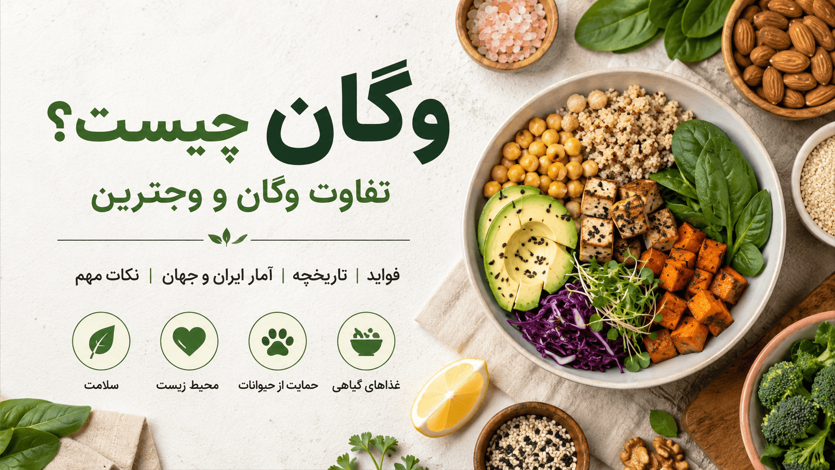 وگان و وجترین؛ از تاریخچه تا سبک زندگی سالم و پایدار