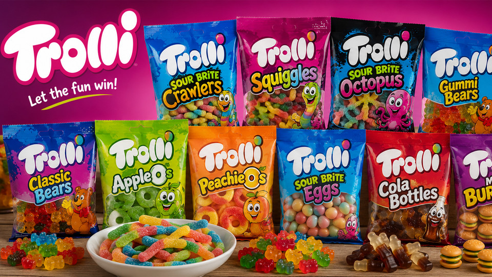 برند ترولی (Trolli)؛ خالق پاستیلهای خلاقانه و رنگارنگ جهان