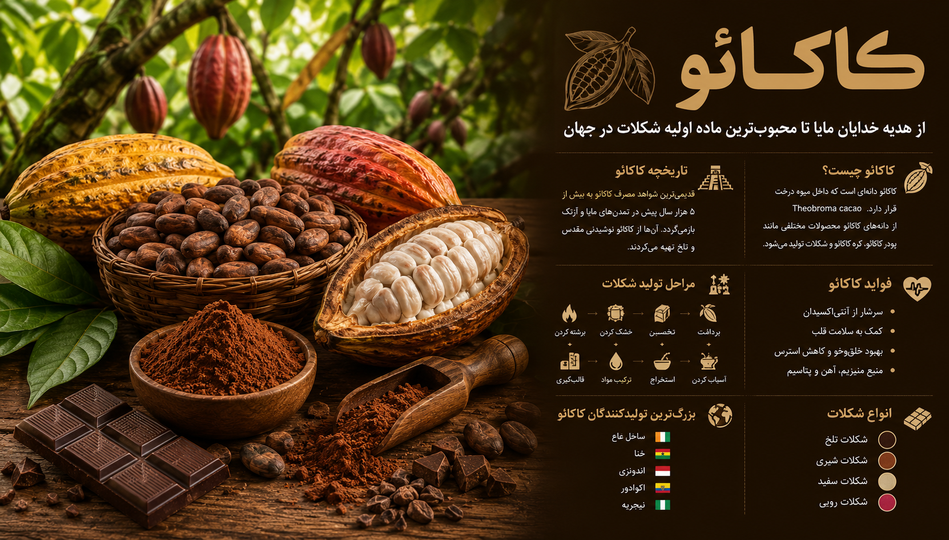 کاکائو؛ از هدیه خدایان مایا تا محبوبترین ماده اولیه شکلات در جهان