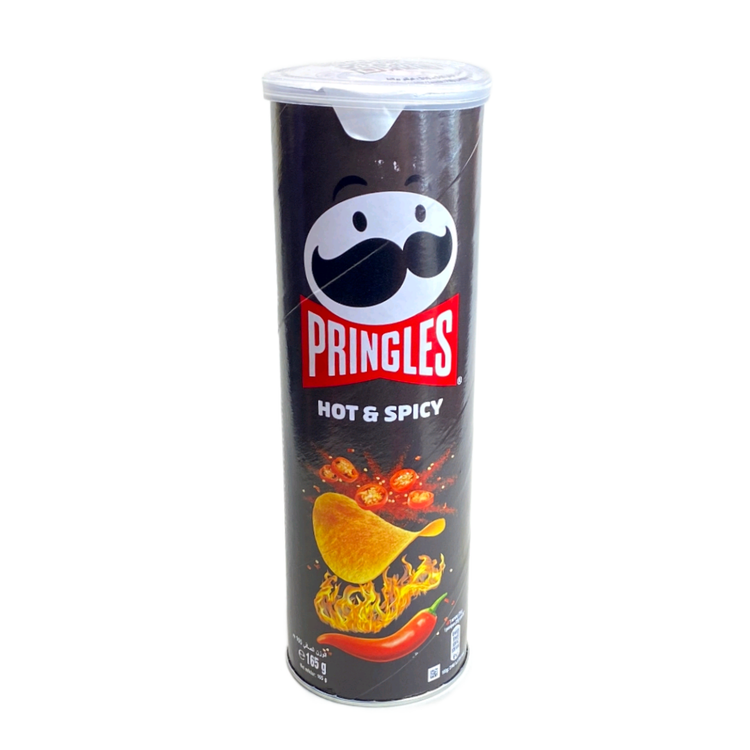 چیپس پرینگلز تند مدل Hot & Spicy؛ بسته مشکی