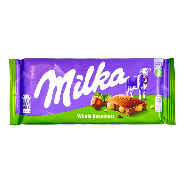شکلات با مغز فندوق میلکا اصل.