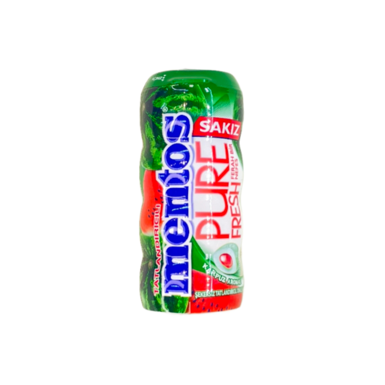 آدامس مغزدار بدون شکر منتوس با طعم هندوانه – Mentos Pure Fresh Watermelon Sugar‑Free Filled Gum 30 g